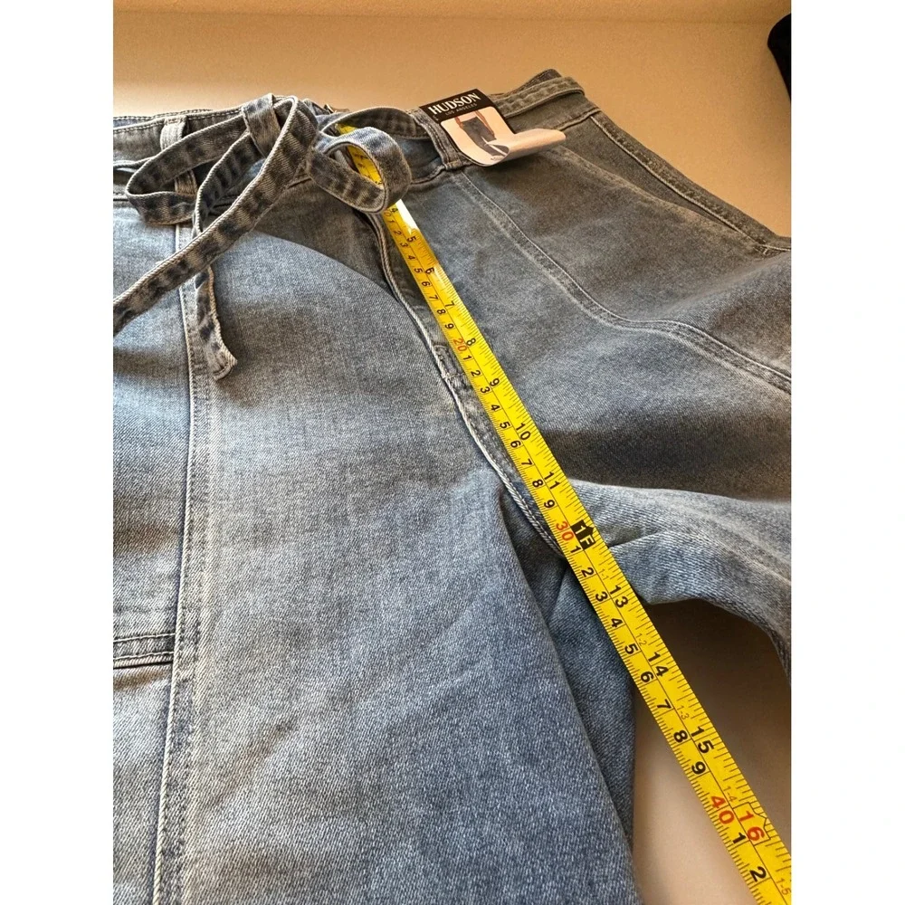 Hudson NWT Belted Wide Leg Jeans | Size 12 - Picture 12 of 13